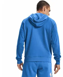 Pánske mikiny Pánska mikina Under Armour Rival Fleece Big Logo HD Graphite Blue - M