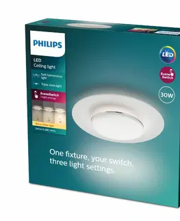 Svietidlá Philips 8720169195172 stropné LED svietidlo Garnet, biela, 1x 30 W 3100lm 2700K IP20