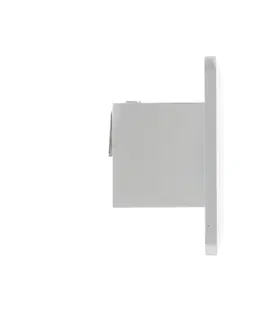 Nástenné svietidlá Ideallux Nástenné LED svietidlo Zig Zag biele šírka 29 cm