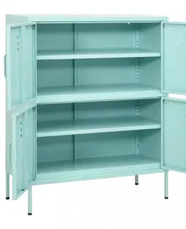 Kancelárske skrine Kancelárska skrinka Dekorhome Modrá