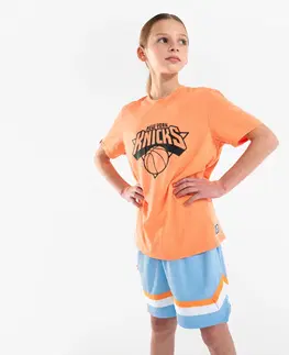 basketbal Detské basketbalové tričko TS 900 NBA Knicks oranžové