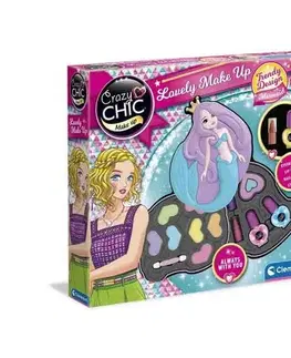 Drevené hračky Clementoni Make-up sada Crazy Chic, morská panna, 34 x 30 x 6 cm