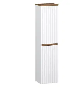 Vysoké kúpeľňové skrinky Vysoká skrinka Joy 40 biely