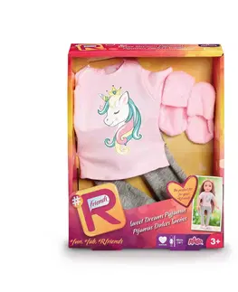 Hračky pre dievčatá Addo Oblečenie pre bábiky Pyžamo Sweet dreams, ružová