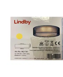 Svietidlá Lindby Lindby - LED Stmievateľné stropné svietidlo AMON 3xLED/12W/230V 