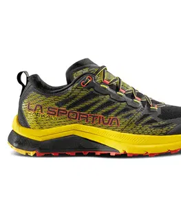 Pánske tenisky Pánske trailové topánky La Sportiva Jackal II Black / Yellow - 46,5