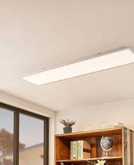 SmartHome stropné svietidlá Lindby Lindby Kjetil stropný LED panel app RGB 120 x 30cm