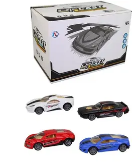 Hračky - autíčka MADE - Auto kovové, spätný chod, 9 x 4,5 x 3 cm, Mix Produktov