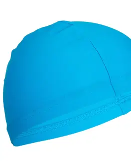 čiapky Plavecká látková čiapka veľkosť S a L modrá