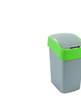 Odpadkové koše CURVER - Kôš na odpad 25L šedo-zelený
