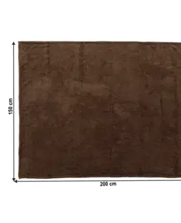 Deky Obojstranná deka, svetlohnedá, 150x200, DEFANA TYP 1
