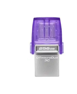 USB Flash disky USB kľúč Kingston DataTraveler MicroDuo 3C, 256GB, USB 3.2 (gen 1) s USB-C konektorom DTDUO3CG3/256GB
