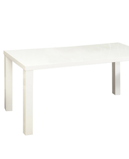 Jedálenské stoly KONDELA Asper New Typ 2 jedálenský stôl biely lesk