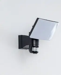 Vonkajšie nástenné svietidlá so senzorom PRIOS Prios Avayah LED vonkajšie nástenné reflektory, senzor