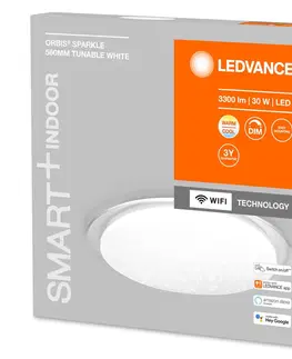 SmartHome stropné svietidlá LEDVANCE SMART+ LEDVANCE SMART+ WiFi Orbis Sparkle, CCT, Ø 56 cm