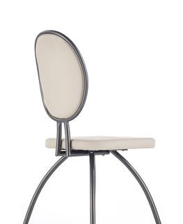 Jedálenské stoličky HALMAR K298 jedálenská stolička svetlosivá / grafit