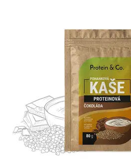 Zdravé potraviny Protein & Co. Proteínové pohánkové kaše 80 g – 4 příchutě PRÍCHUŤ: Čokoláda