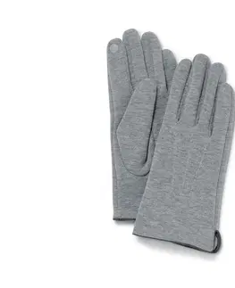 Gloves & Mittens Rukavice z teplákoviny, sivé s melírom
