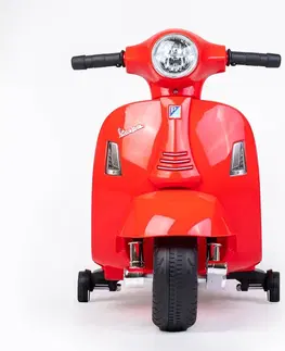 Detské vozítka a príslušenstvo Baby Mix Detská elektrická motorka Vespa, červená