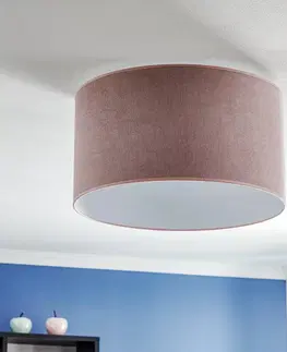 Stropné svietidlá Duolla Stropné svietidlo Pastell Roller Ø 45 cm ružová