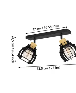 Závesné svietidlá EGLO Stropné svietidlo Stillington 1, 2-plameňové