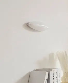 Nástenné svietidlá Lucande Nástenné svietidlo Lucande Leihlo LED, oválne, biele