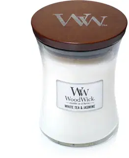 Stredná sviečka WoodWick WoodWick sviečka stredná White Tea Jasmin
