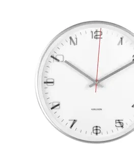 Hodiny Dizajnové nástenné lentikulárne hodiny 5656WH Karlsson 30cm