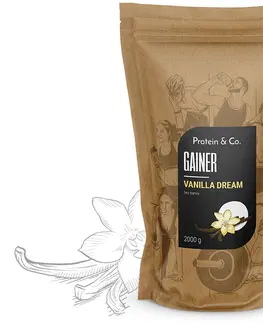 Sacharidy a gainery Protein&Co. Gainer 2kg PRÍCHUŤ: Vanilla dream