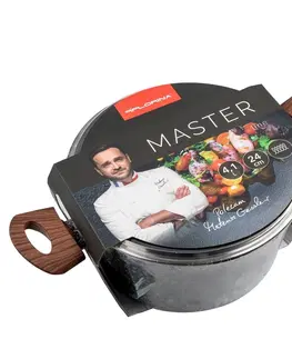 Hrnce Florina Hrniec s pokrievkou Master MG, 24 cm, 4,1 l, šedá