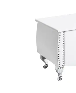 Nočné stolíky LuxD Nočný stolík Spectacular, 45 cm, biely