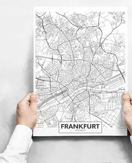Moderné obrazy Obrazy na stenu - Map of Frankfurt