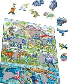 LARSEN puzzle Larsen Puzzle Puzzle Dinosaury - Lietajúce, plávajúce a behajúce Larsen FH49-ZZ