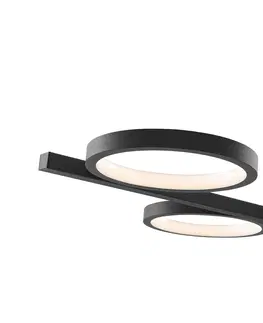 Zavesne lampy Moderné závesné svietidlo čierne vrátane LED 3-stupňového stmievateľného 5-svetla - Vivé
