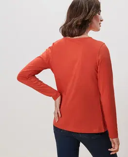 Shirts & Tops Tričko s dlhými rukávmi, oranžové