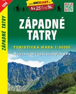 Turistika, skaly Západné Tatry 1:50 000
