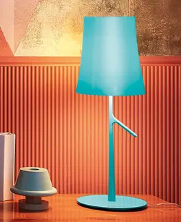 Stolové lampy Foscarini Foscarini Birdie LED grande stolová, akvamarín