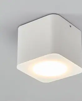 Stropné svietidlá Helestra Helestra Oso LED svietidlo hranaté biela matná