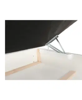 Postele Boxspringová posteľ 120x200, svetlosivá, FERATA KOMFORT