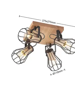 Bodové svetlá Lindby Lindby Courtney stropné bodové svetlo 4-pl štvorec