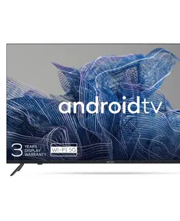 Televízory Kivi TV 50U740NB, 50" (127 cm), UHD, Google Android TV, čierny 50U740NB