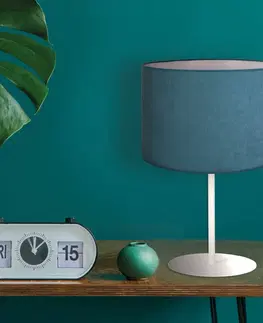 Lampy na nočný stolík Duolla Stolová lampa Pastell Roller výška 30 cm tyrkysová