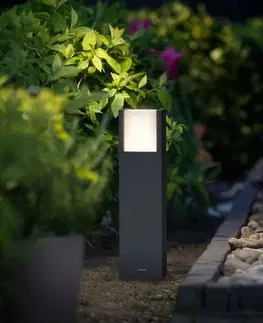 Záhradné lampy Philips Arbour UltraEfficient vonkajšie stĺpikové​ LED svietidlo 3,8 W 2700K 40cm, antracit 