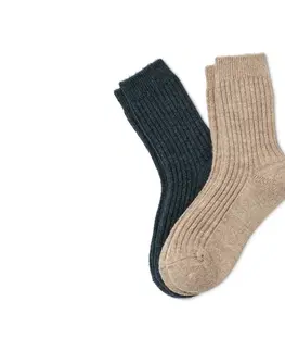 Socks Ponožky z rebrovanej pleteniny, 2 páry