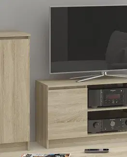 TV stolíky Moderný TV stolík ROMANA120, dub Sonoma