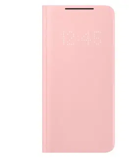 Puzdrá na mobilné telefóny Puzdro LED View Cover pre Samsung Galaxy S21 Plus. pink EF-NG996PPEGEE