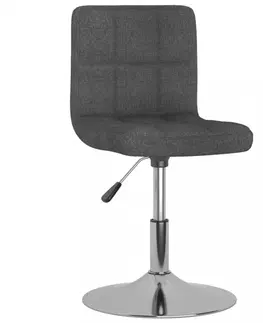 Barové stoličky Barová stolička látka / kov Dekorhome Čierna