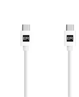 USB káble ER POWER Dátový a nabíjací kábel USB-CUSB-C, 3A, 1,2 m, biely FIXD-UC-BK