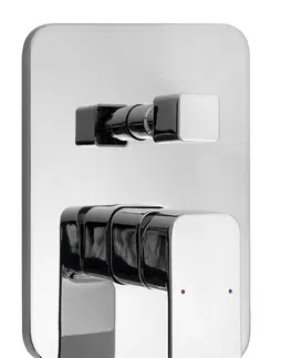 Kúpeľňové batérie AQUALINE - FACTOR podomietková sprchová batéria, 2 výstupy, chróm FC642