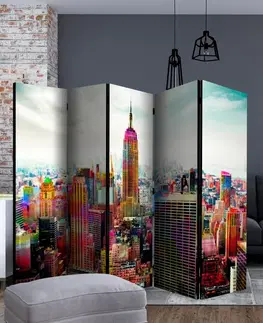 Paravány Paraván Colors of New York City Dekorhome 225x172 cm (5-dielny)